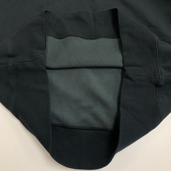 Fabletics Sweatshirt Womens M Medium Black Cozy Fleece Lined Cutout Sweater - Picture 10 of 14